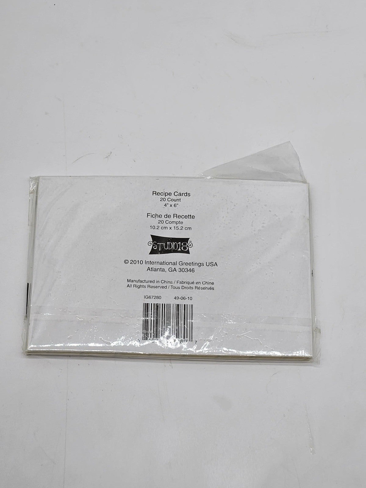 Recipe Stationary bundle set blank cards gift 6 pc Apple theme NEW