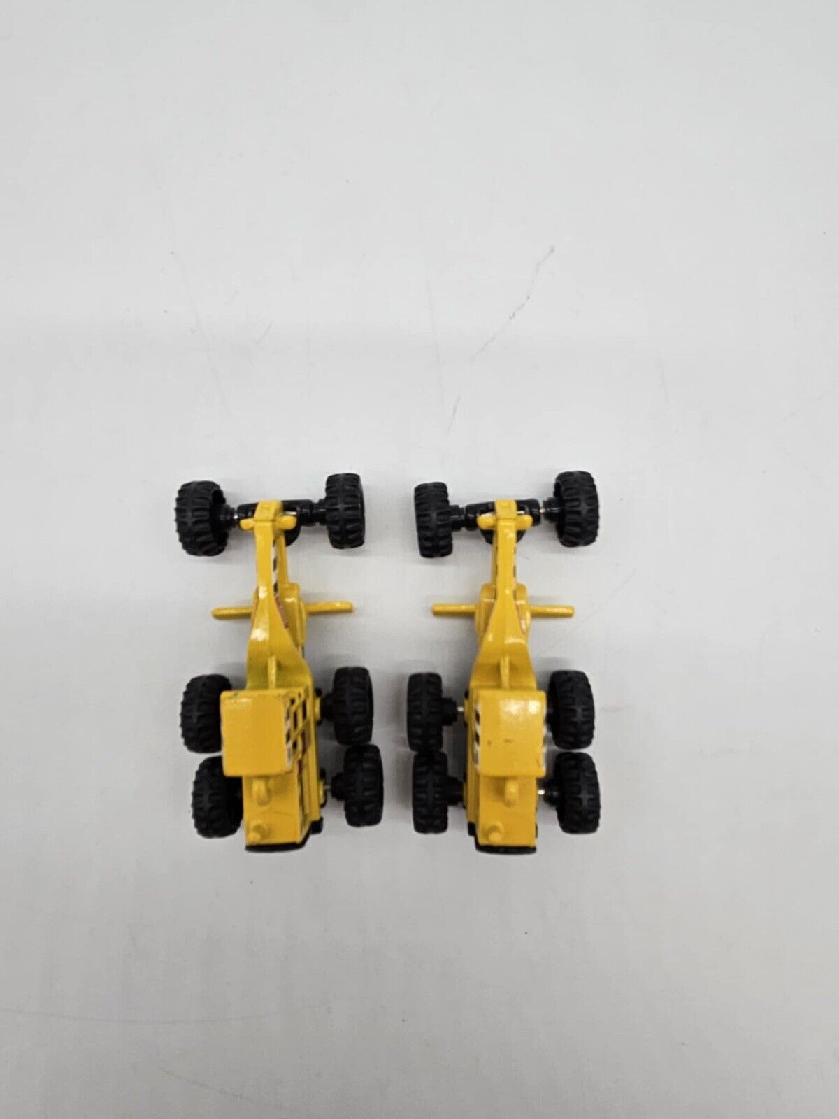 Set of 2 Vintage 1998 Maisto Tonka Yellow Motor Grader Die Cast Trucks
