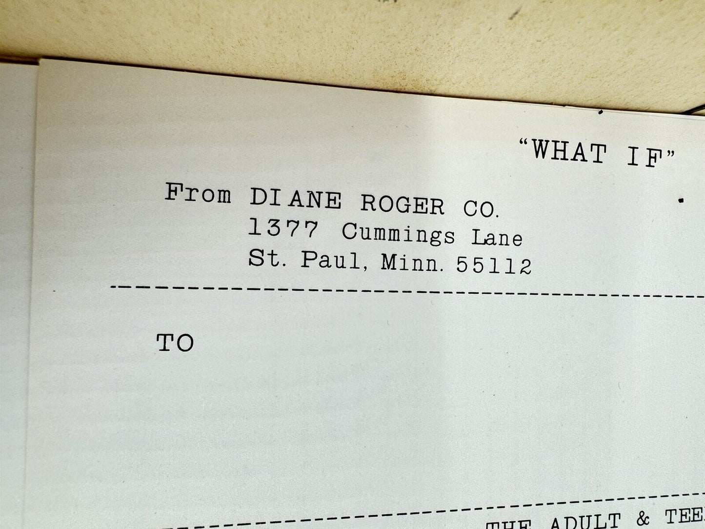 Vintage 1968 Diane Roger Game- WHAT IF ????-Hypothetical Questions Teen & Adults