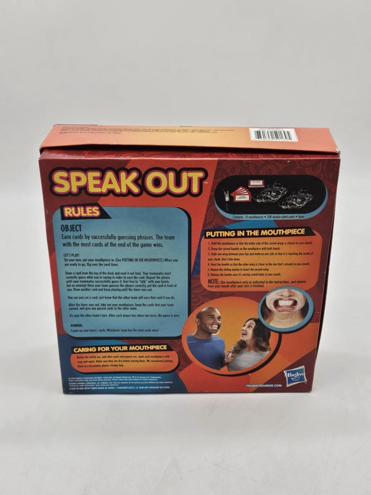 Speak Out Board Game Family Ridiculous Mouthpiece Challenge Fun Hasbro