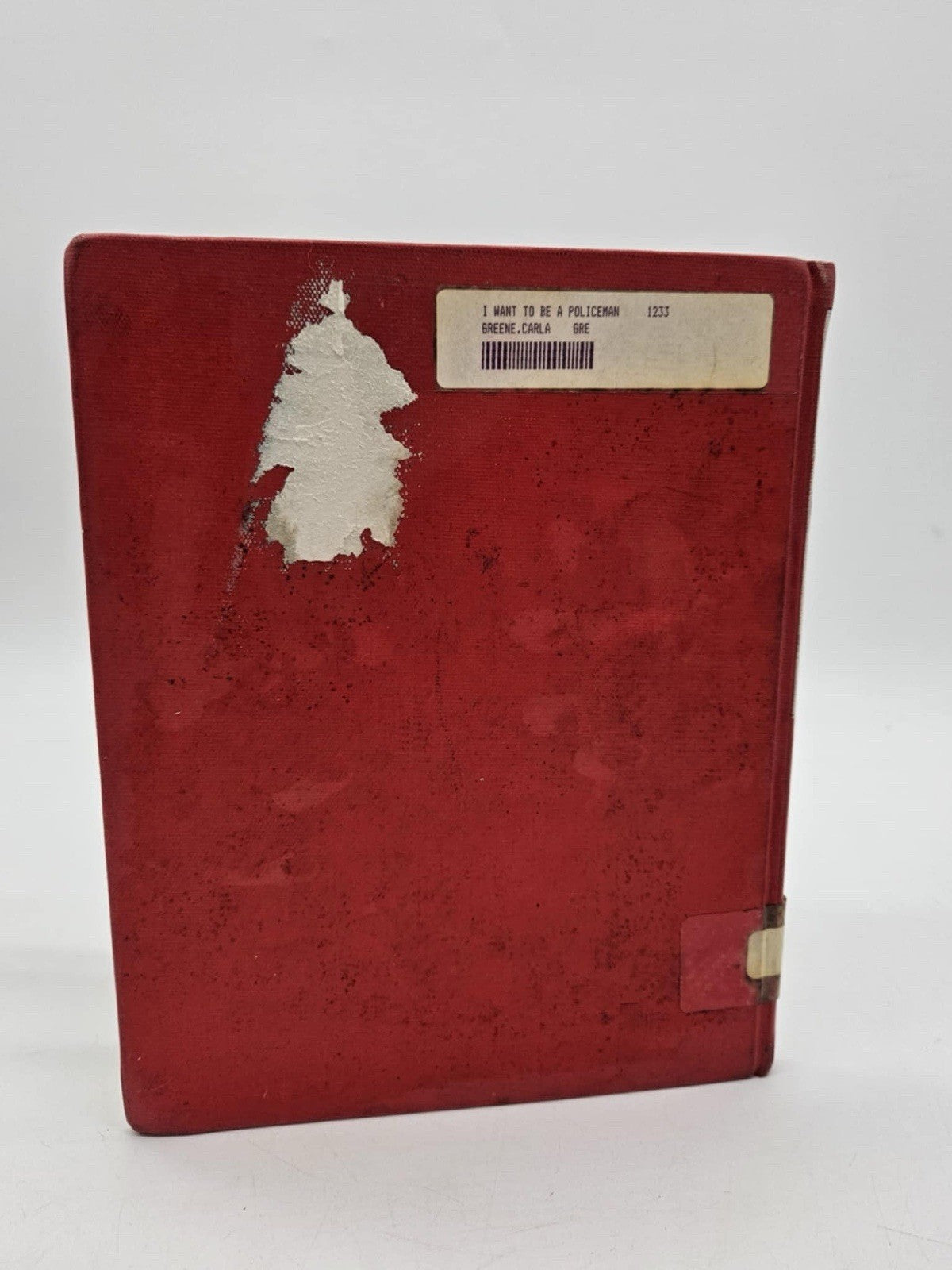 I Want To Be A Policeman by Carla Greene  DJ 1958 - Carol Rogers ILLUS *RARE RED