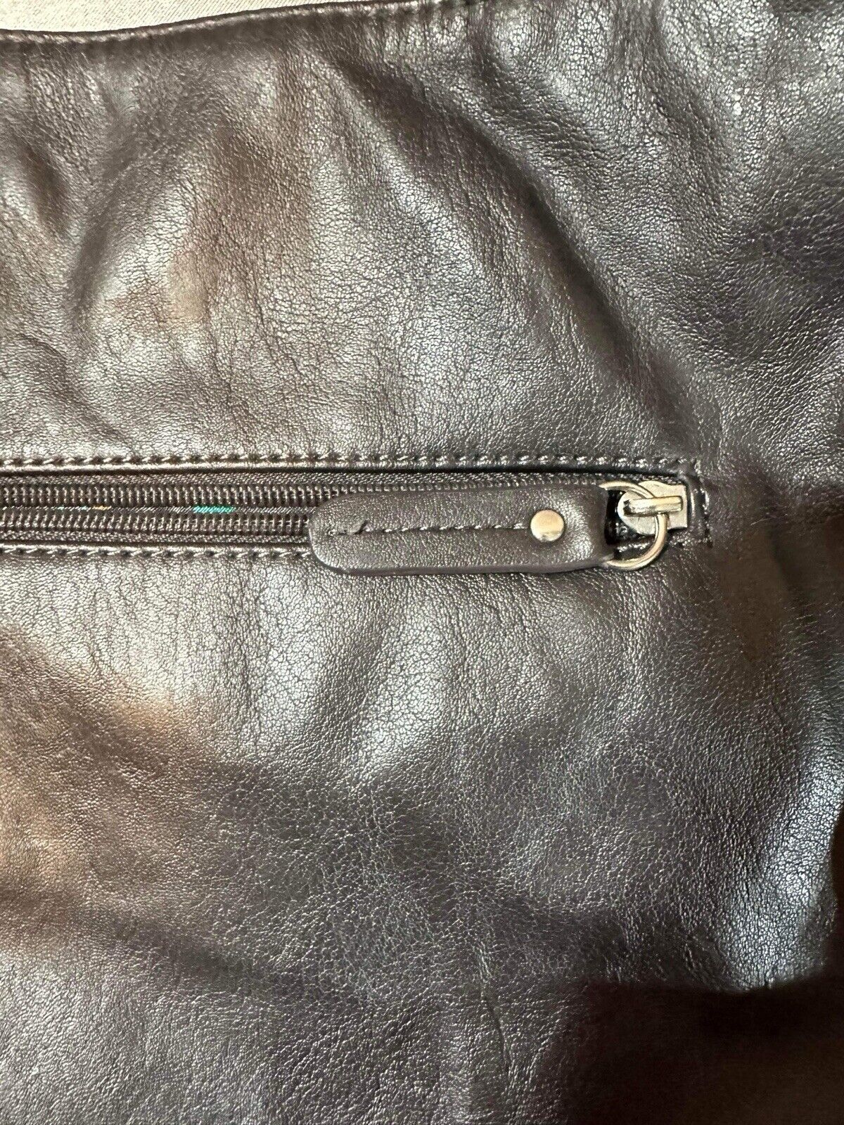 Tyler Rodan Cross Body Purse Brown with cute colorful inside JWL