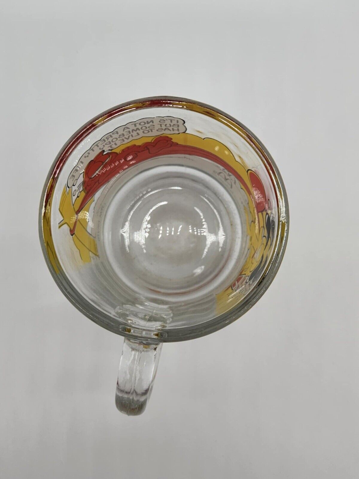 Set of 5 Vintage 1978 McDonald's Garfield Clear Comic Cups Mugs RARE