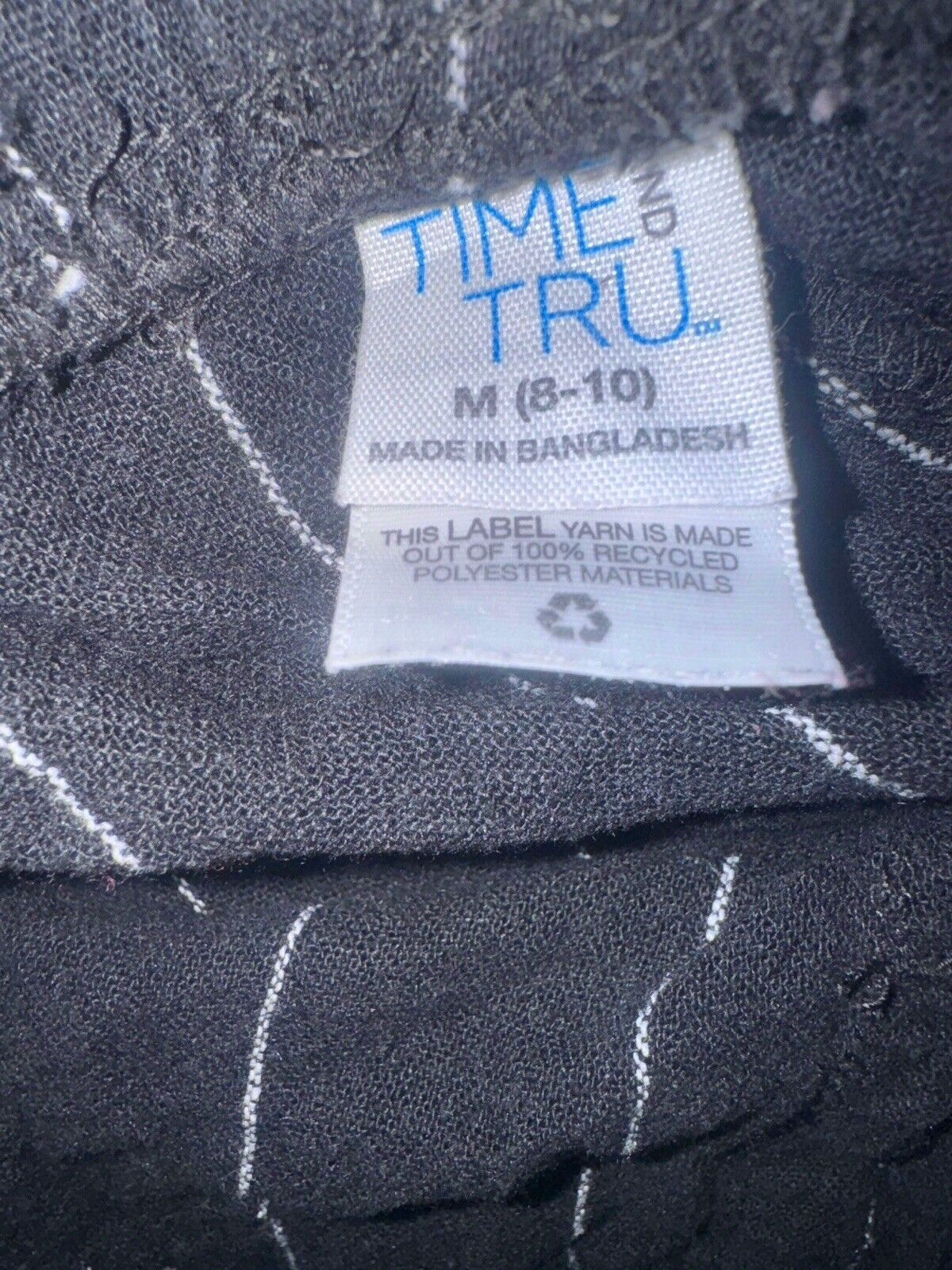 Time and Tru M, linen blend, elastic waist belted drawstring tie, gauzy short