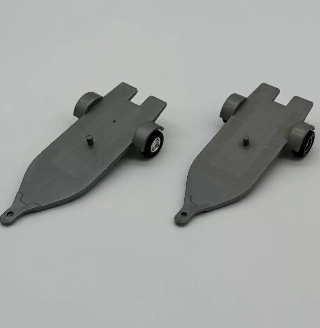 Lot of 2 Vintage Nylint Plastic Grey Trailers 1980s