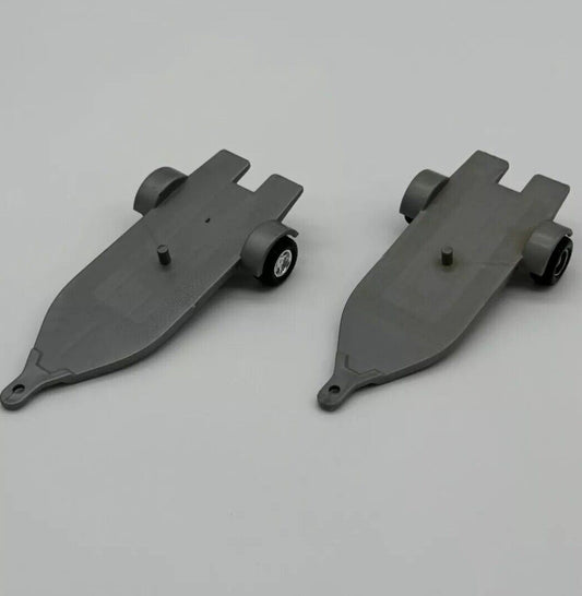Lot of 2 Vintage Nylint Plastic Grey Trailers 1980s