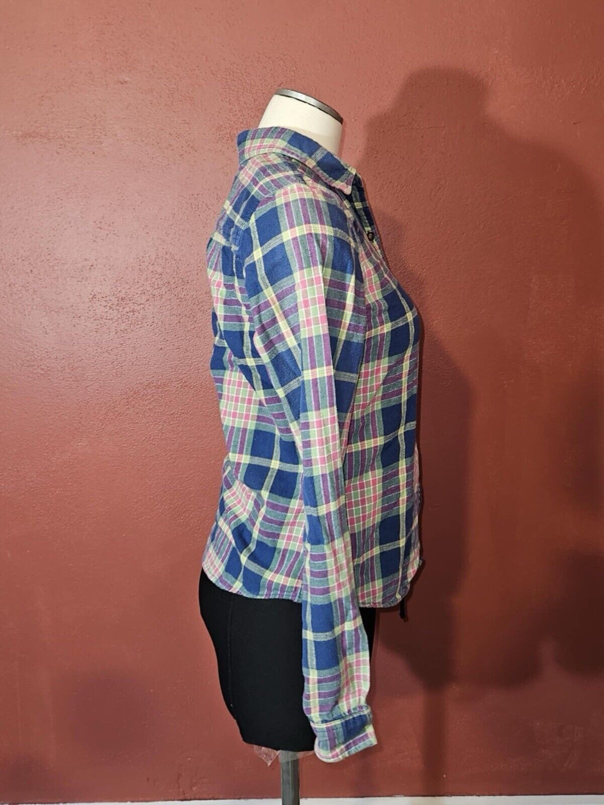 Hollister Plaid Flannel Long Sleeve Womens Medium