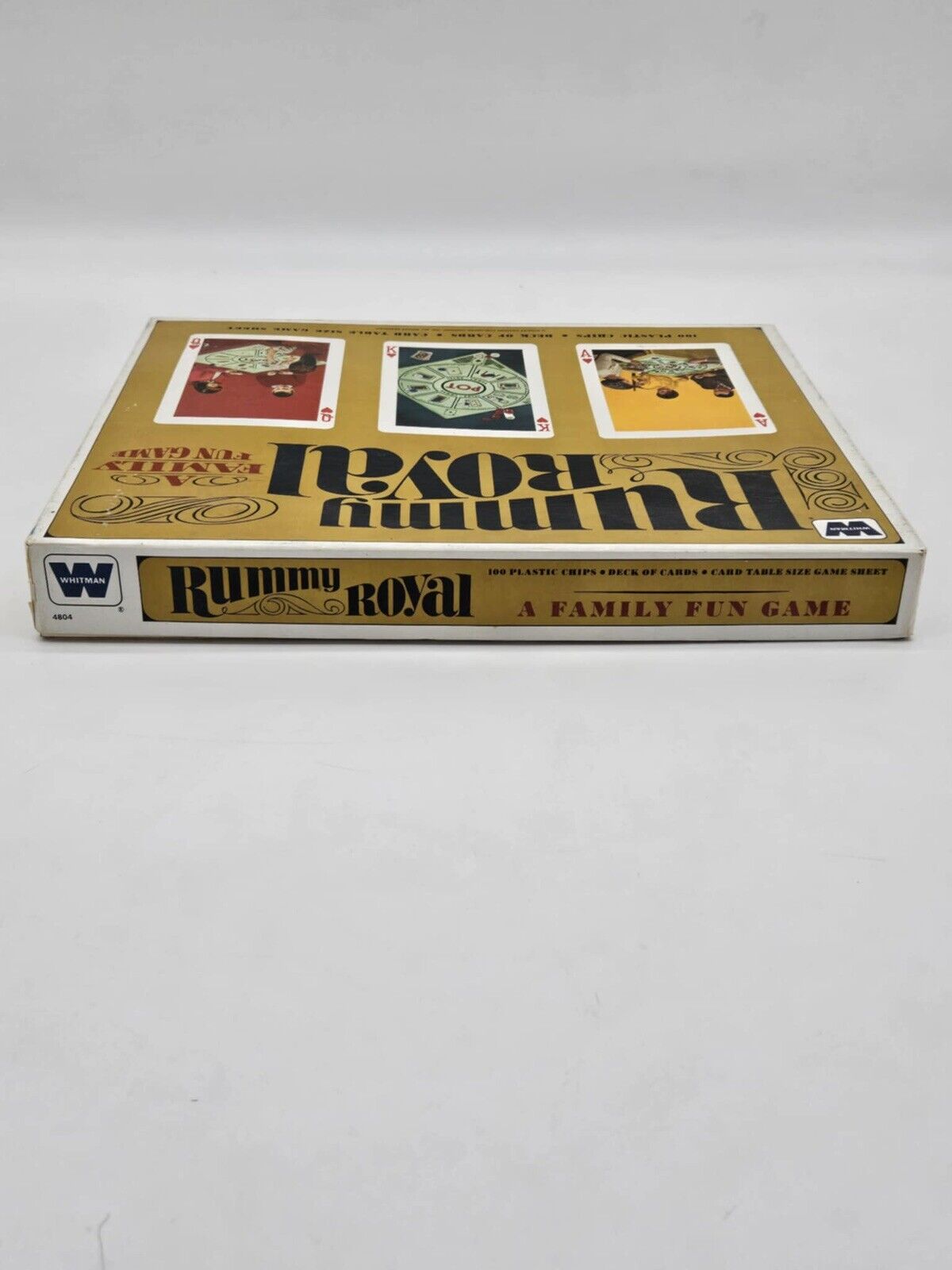 Vintage 1965 Rummy Royal Card Board Game Set Whitman 4804 Complete