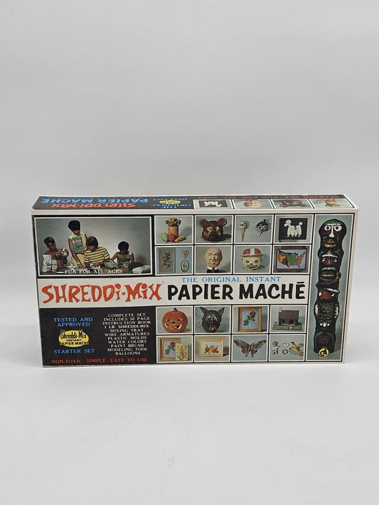 Vintage Shreddi-Mix Instant Paper Mâché Starter Set – Complete w Box NEW