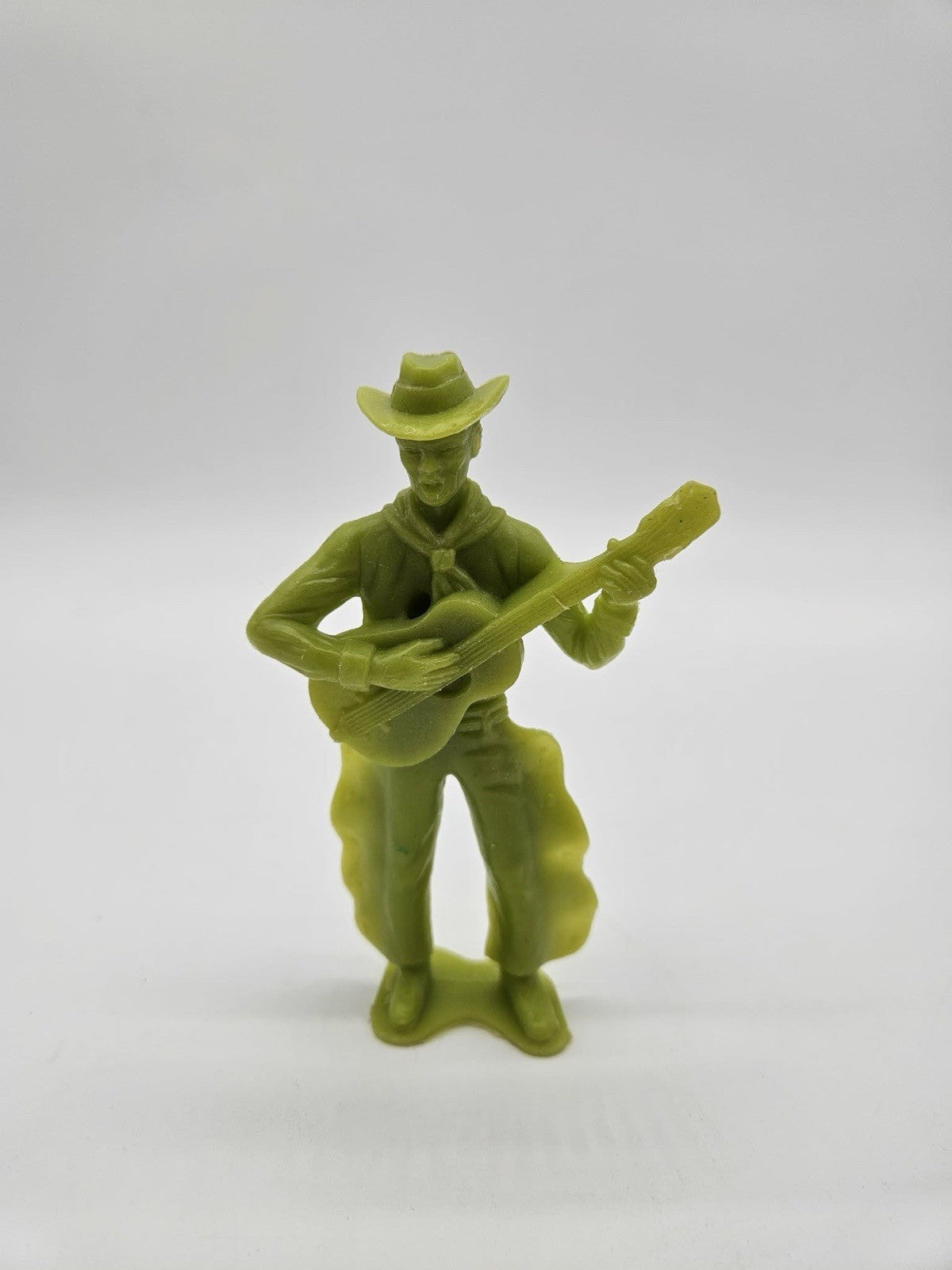 Singing COWBOY plastic toy Vintage 5" dime store w/ Guitar Western