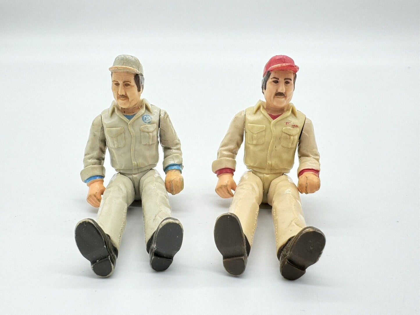 Vintage 1970s Tonka AJ Foyt Racing Team Mechanic & Bell Systems Truck Driver