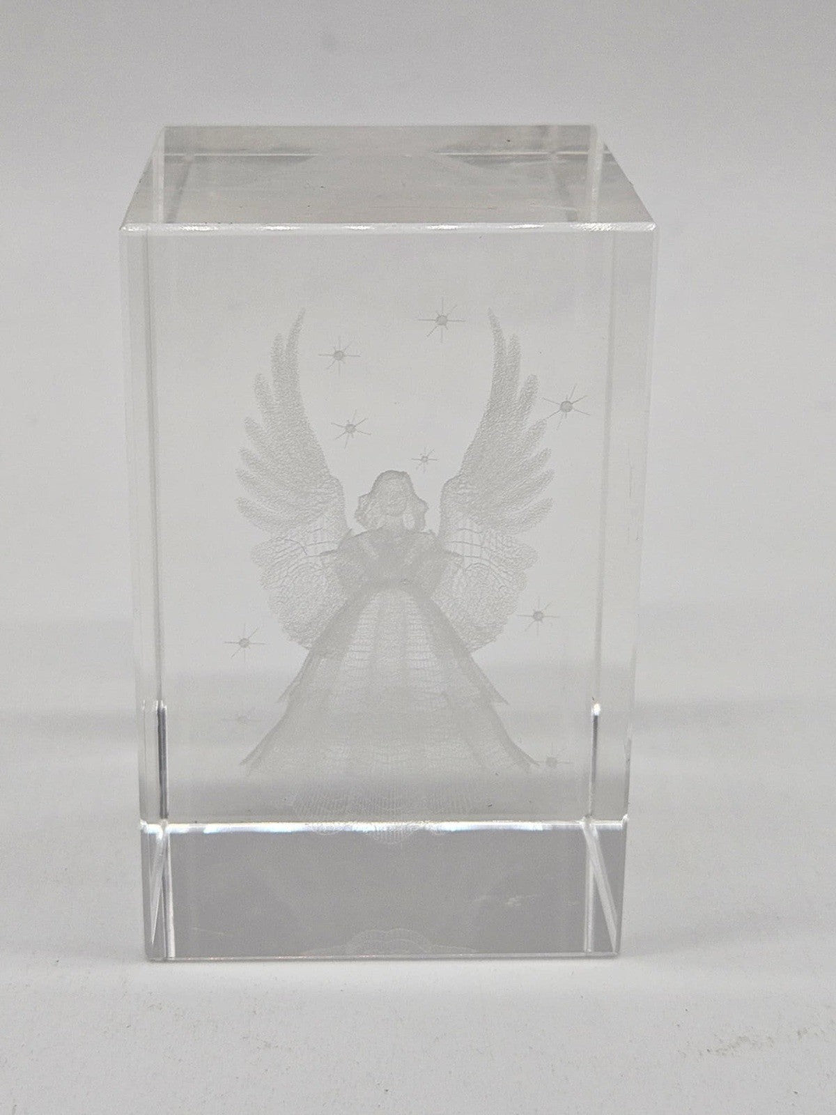 Paperweight Lead Crystal Angel, Desk Ornament