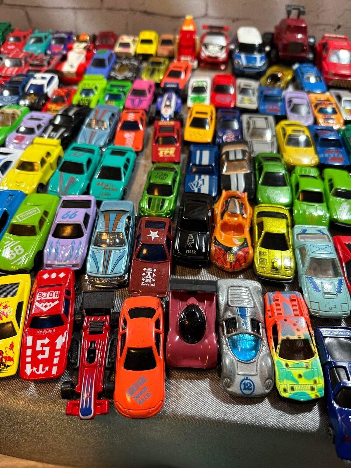 Lot Of 119 Vintage Play Cars - Various Brands 1960s, 1970s, 1980s, 1990s VTY