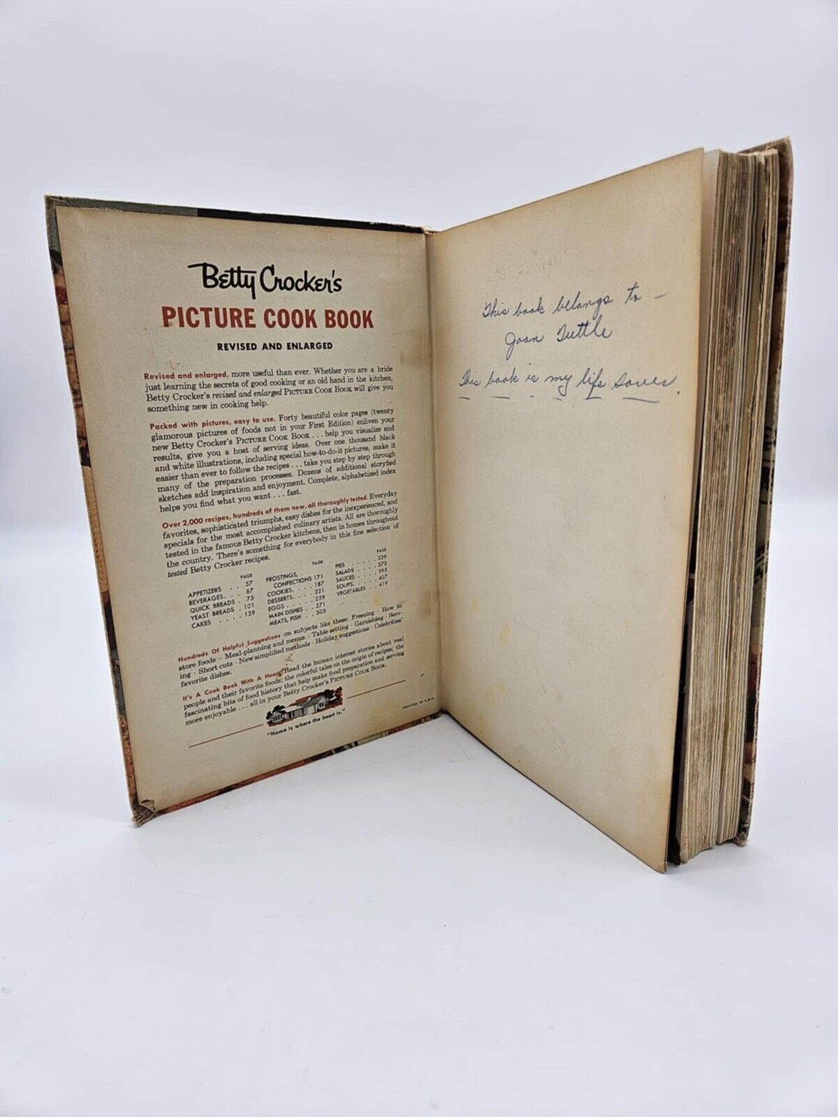 Vintage 1956 Betty Crocker's Picture Cookbook Revised And Enlarged McGraw Hill