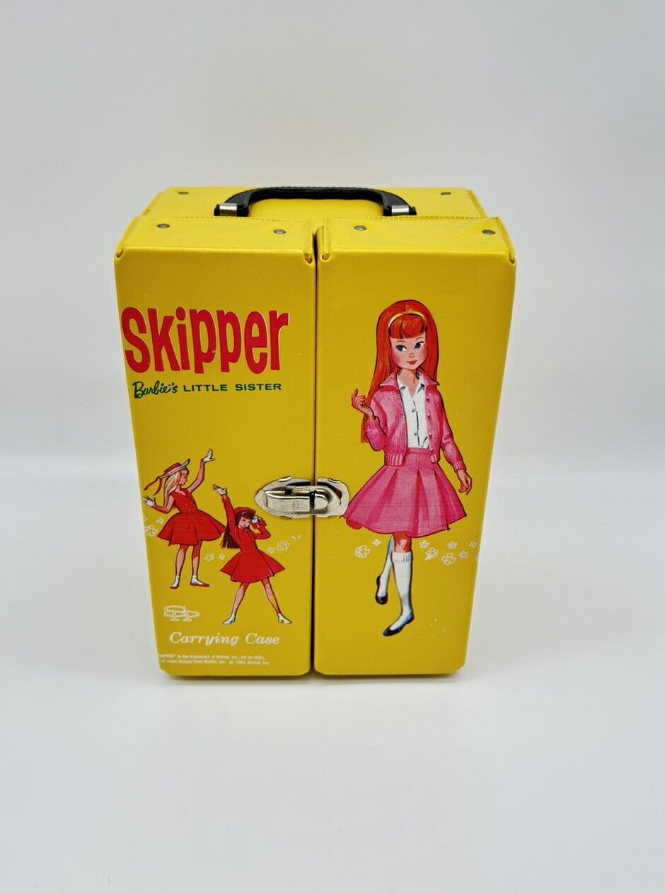 Vintage 1963 Skipper Barbie Doll Mattel with Carrying Case