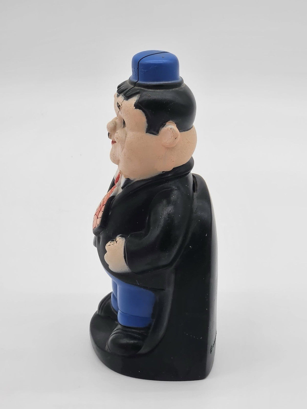 Laurel & Hardy Piggy Bank - Play Pal Plastics - Coin Money Bank 1974 Vintage
