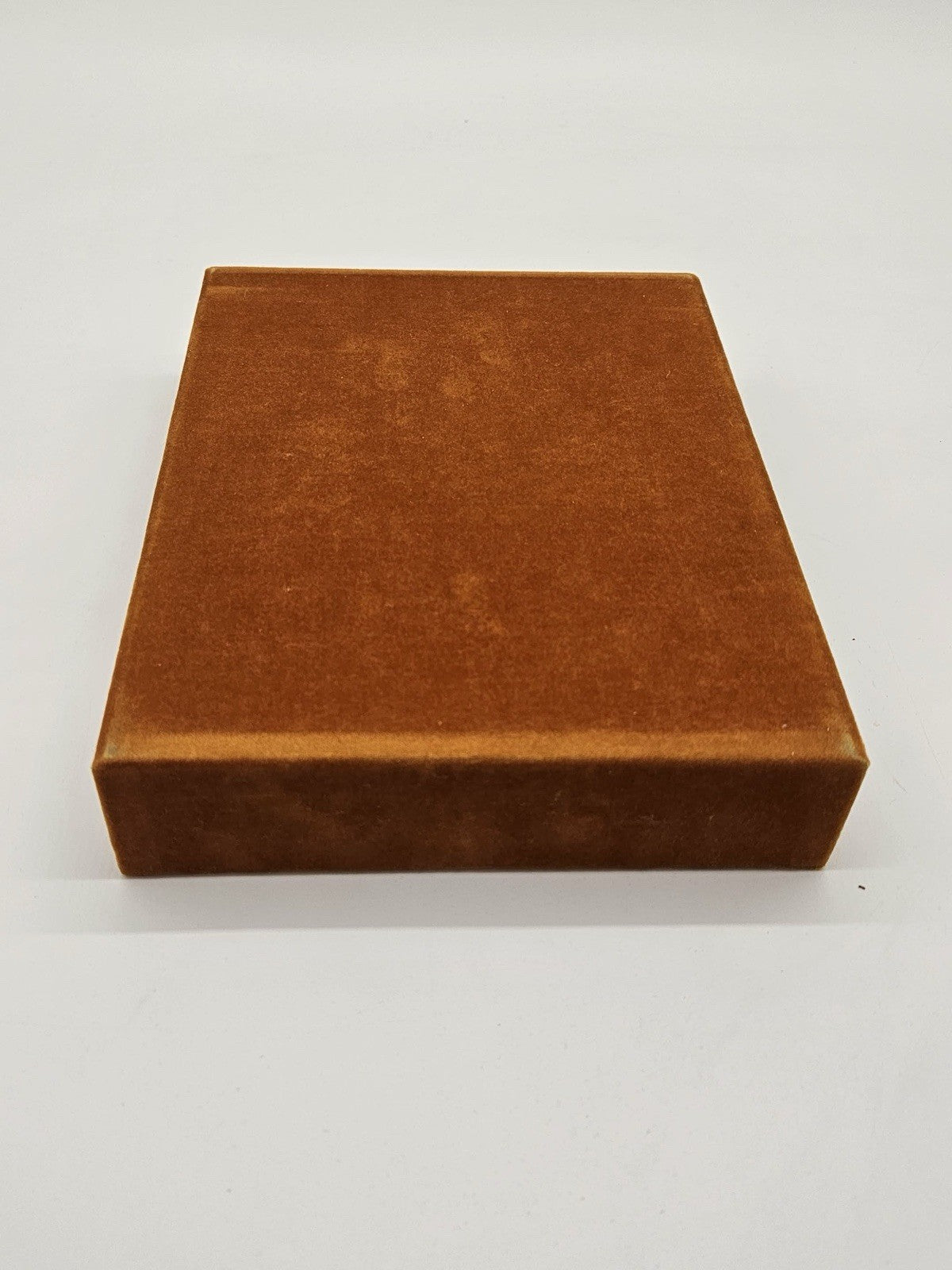 Vintage Brown Velvet Jewelry Organizer Tray with Divided Compartments