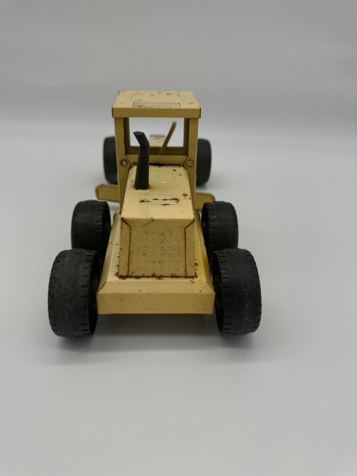 Funrise Hard Hat VINTAGE Road Grader Pressed Steel 1/16 scale toy