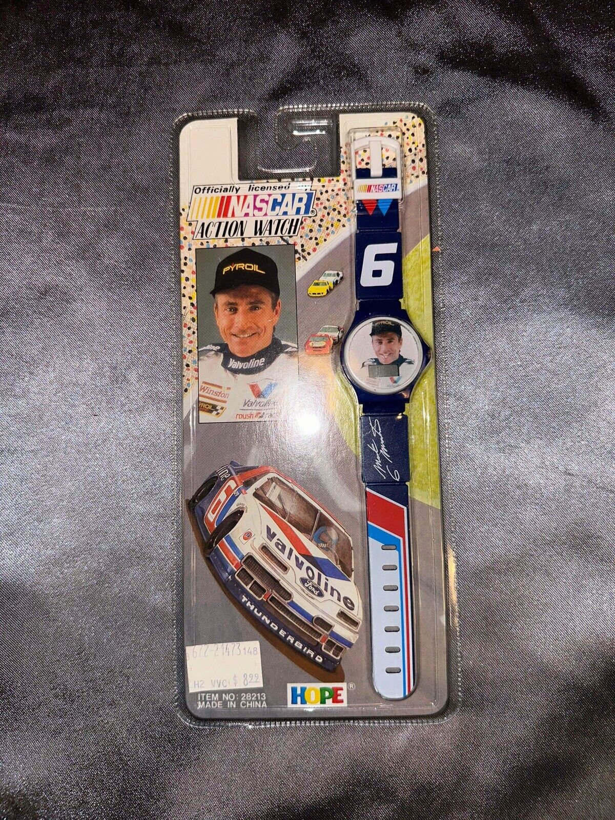 VTG 1992 Watch Mark Martin Action Watch Nascar #6 Quartz Digital Sealed VCSM