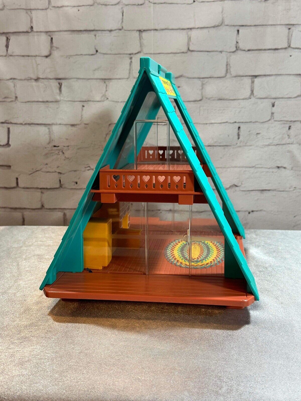 Vintage Fisher Price Little People 990 - 1974 Family A Frame House - MINT