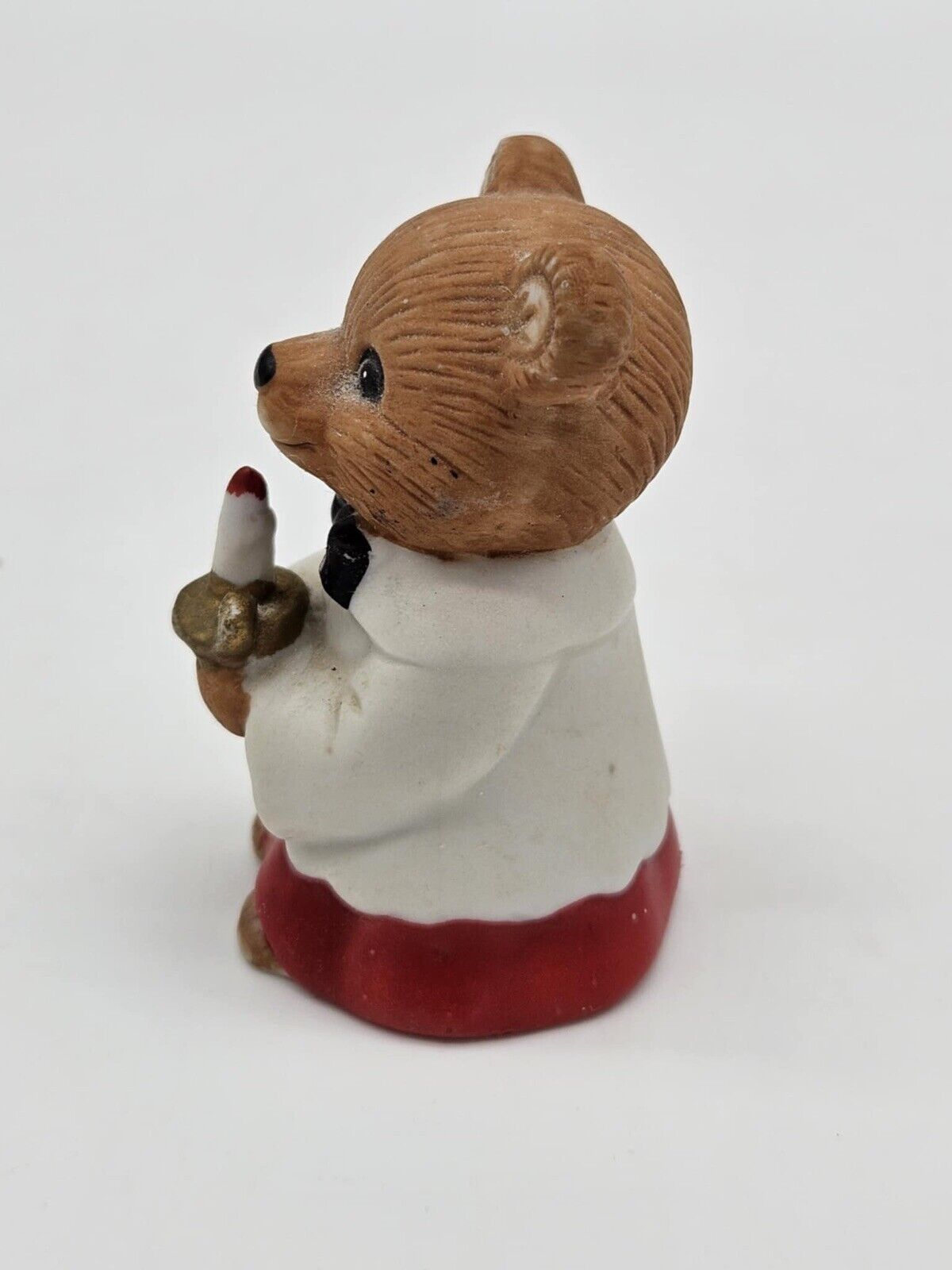 Vintage Homco Holiday Teddy Bear Choir Carolers Porcelain Set of 3 #5100