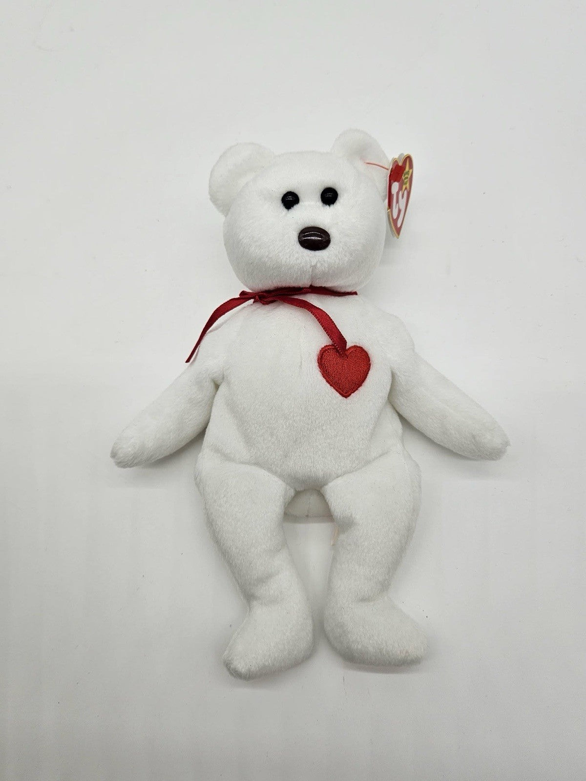 Ty Beanie Baby Valentino the Teddy Bear 1994 Brown Nose Retired with tags
