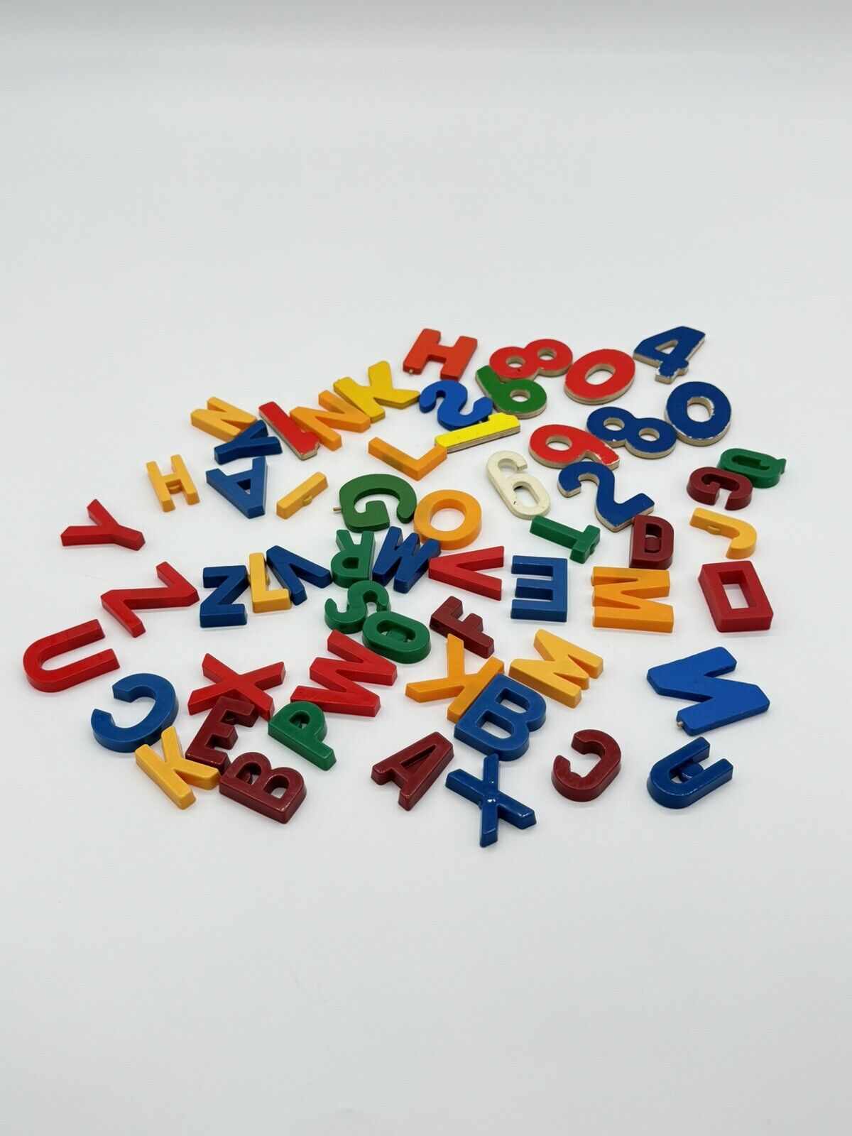 Vintage 90's  Letters & Numbers Lot - Refrigerator Letter Magnets Kitchen