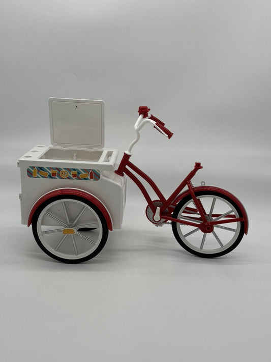 PARADISE KIDS Hot Dog Vending Sports Cart Bicycle For 18" American Girl OG dolls