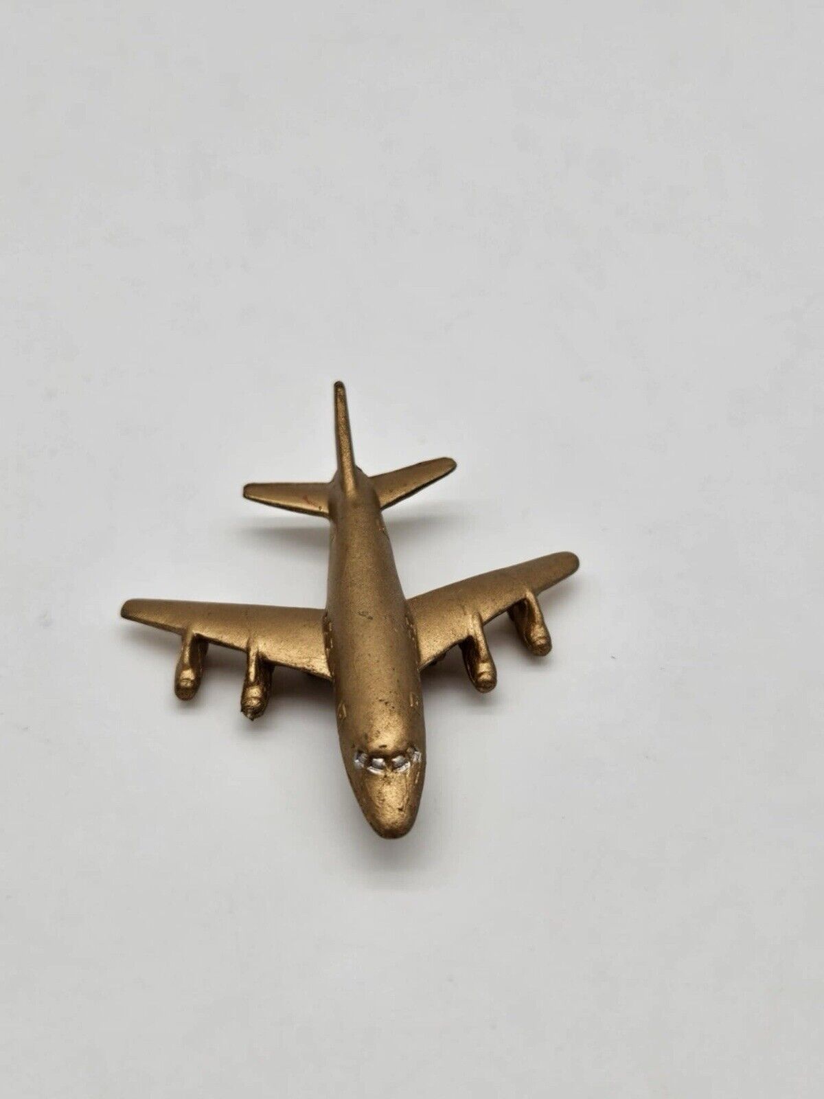 Small Golden Airplane Pendant ~ Vintage