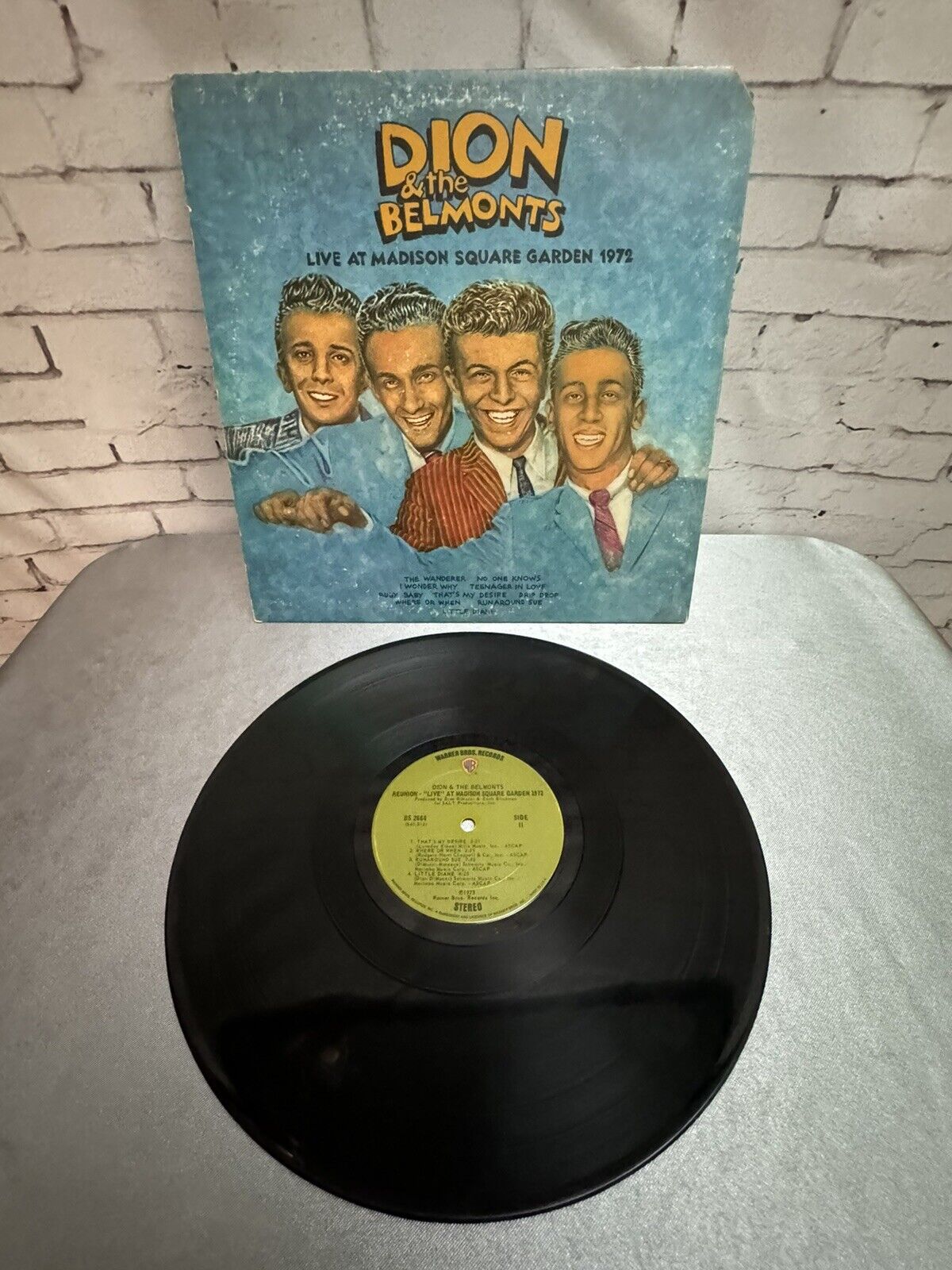 Dion & The Belmonts – Reunion - Live At Madison Square Garden 1972 LP BS-2664