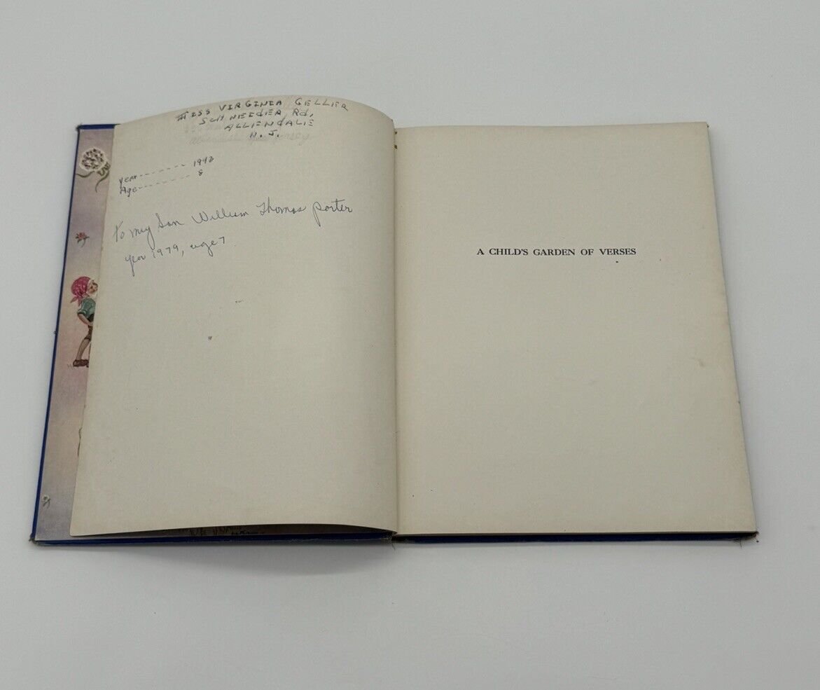 Vintage 1929 A CHILD'S  GARDEN OF VERSES By Robert Louis Stevenson