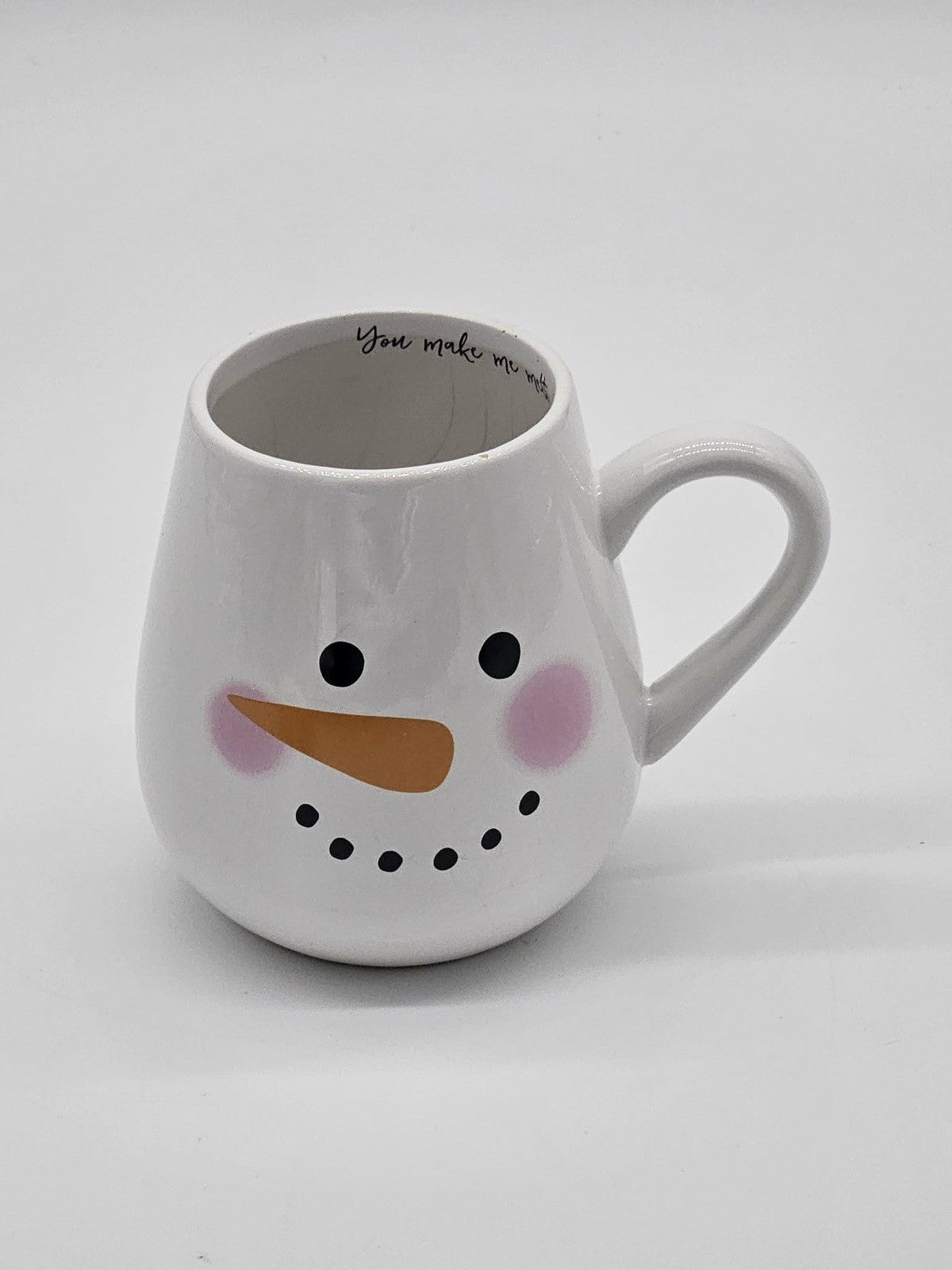 Cute Snowman Mug, 16 Ounce Cup, White