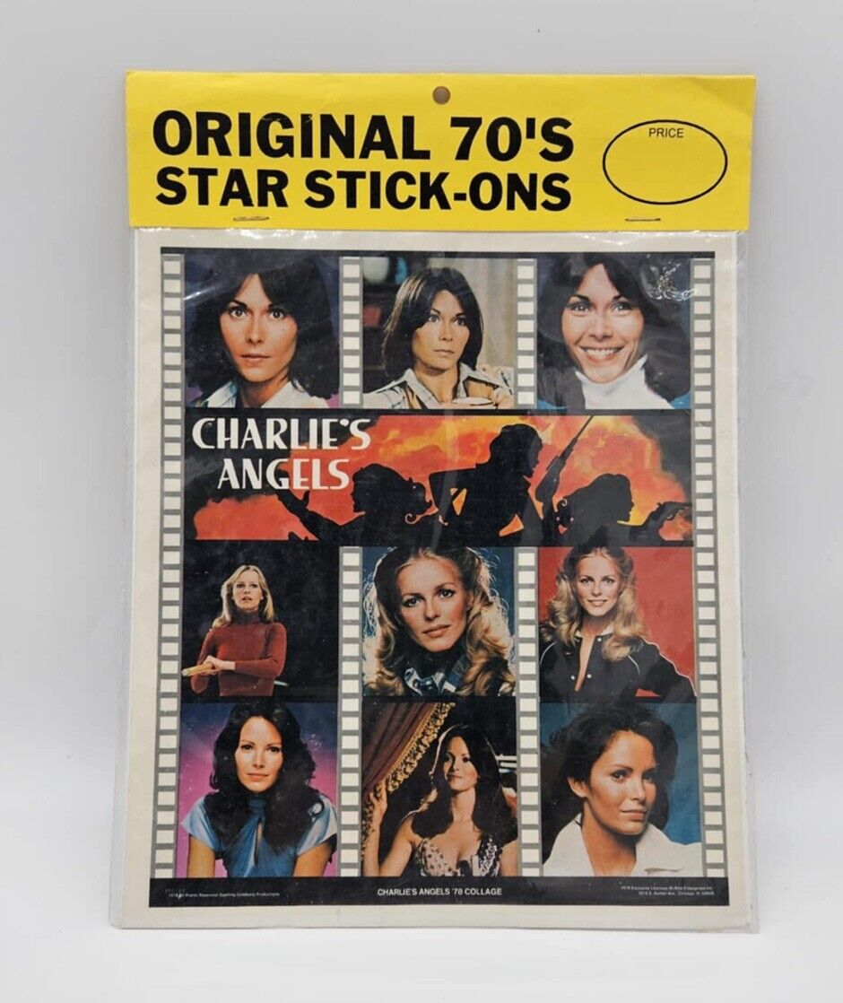 Charlie's Angels 1978 star stickons unopened