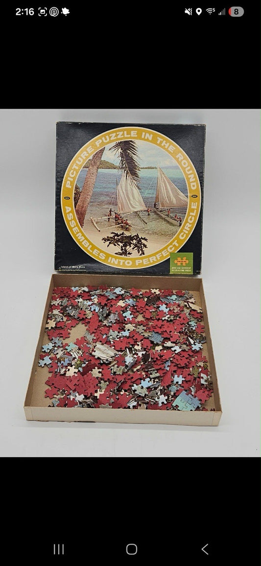Vintage ‘Picture Puzzle in the Round’ Jigsaw Puzzle ~ Complete