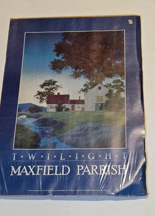 Vintage Maxfield Parrish Twilight 1982 Art Print Poster New York Graphic Society