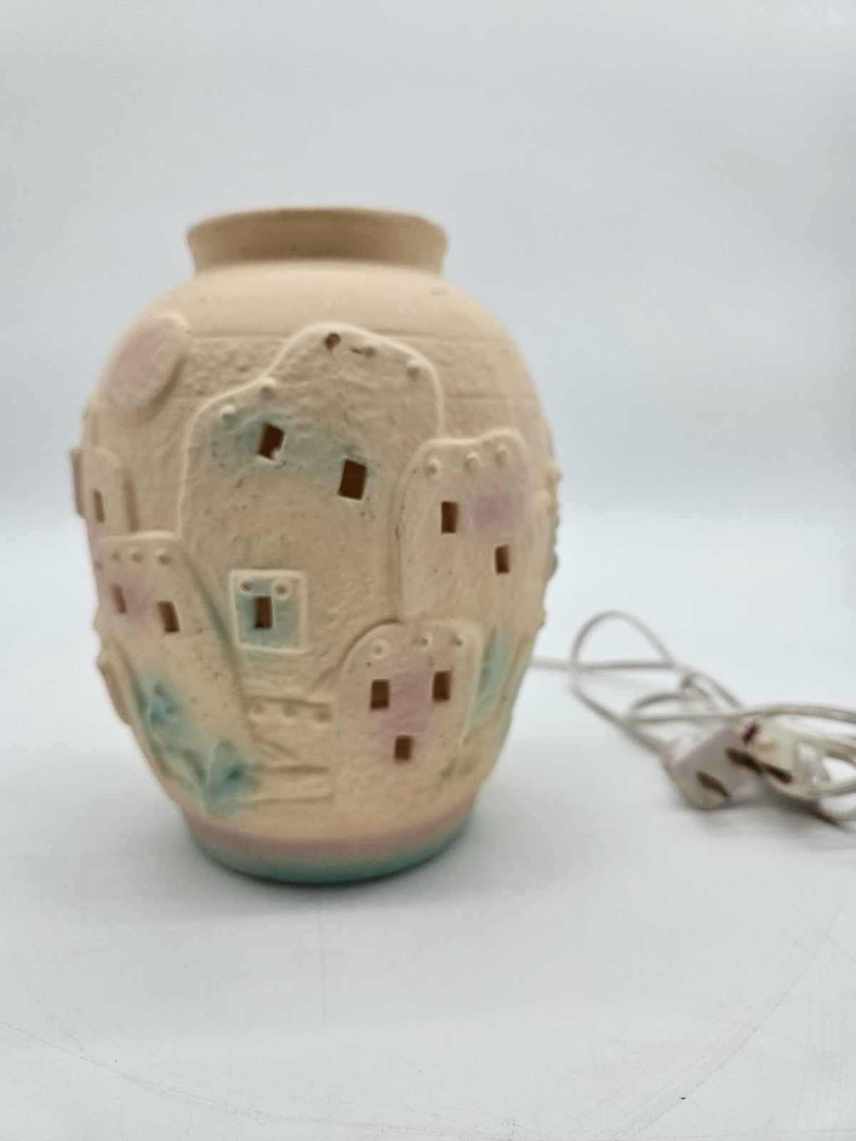 Vintage Ceramic Village Lighted Accent Lamp
