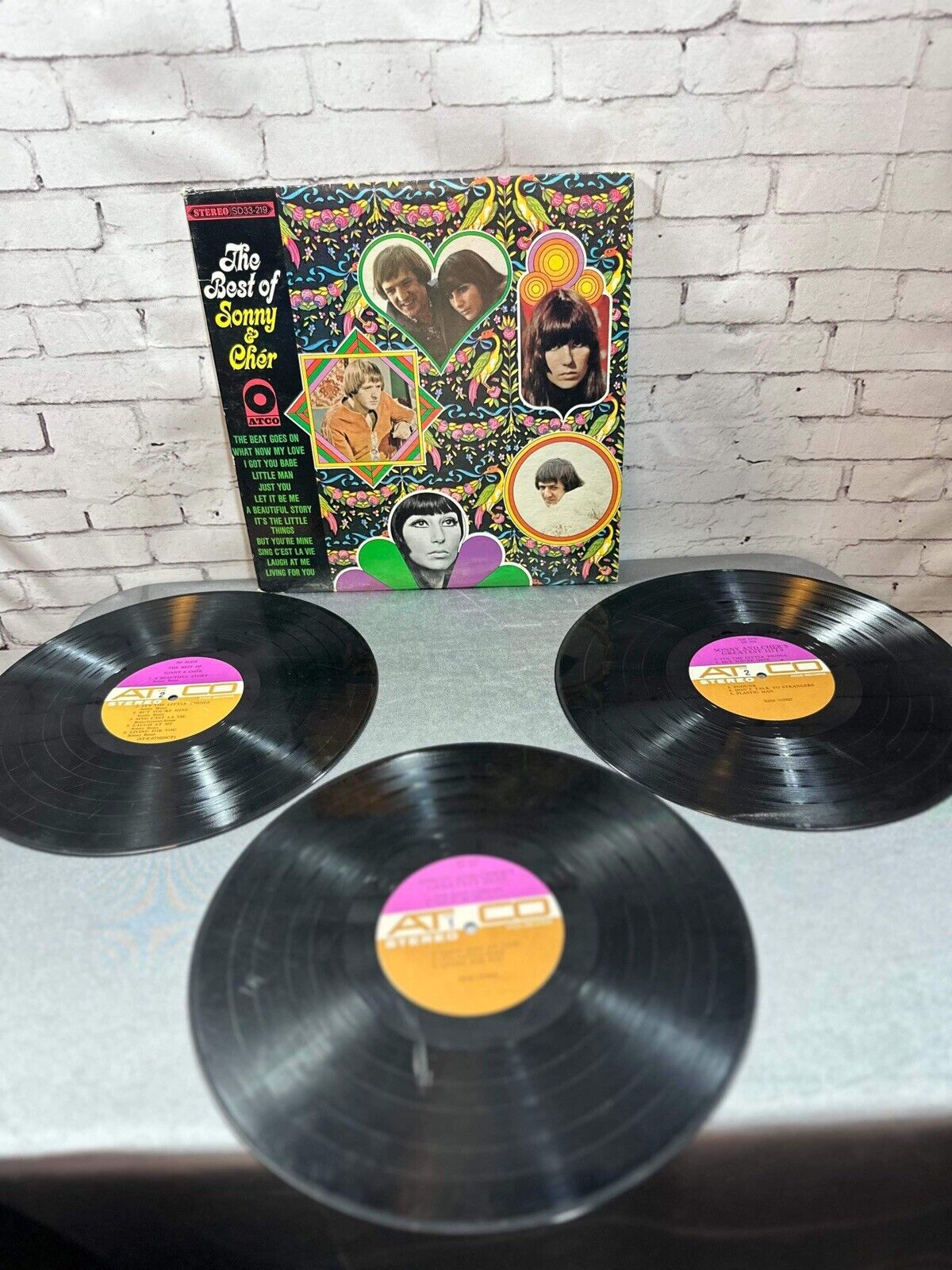 Sonny & Cher - The Best of Sonny & Cher - 1967 ATCO SD33-219 Vinyl LP