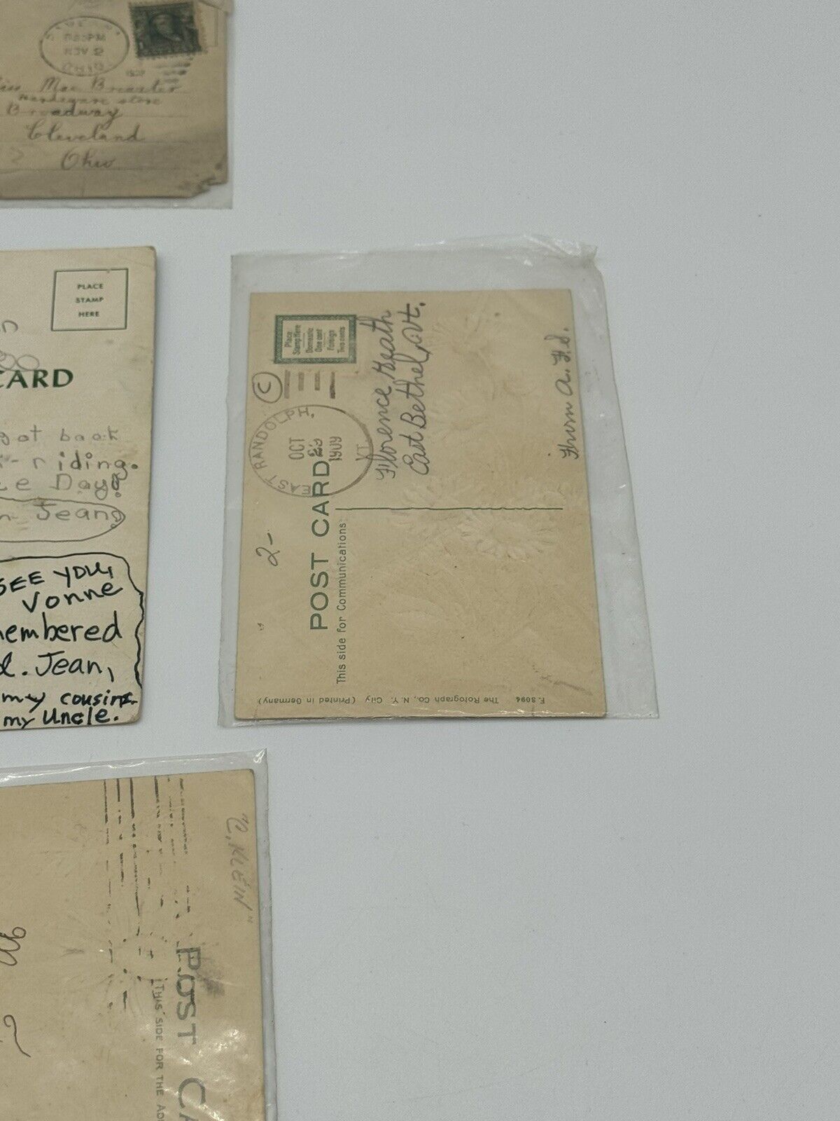 Lot of 8 Vintage Antique Postcards ~ Art Project Material