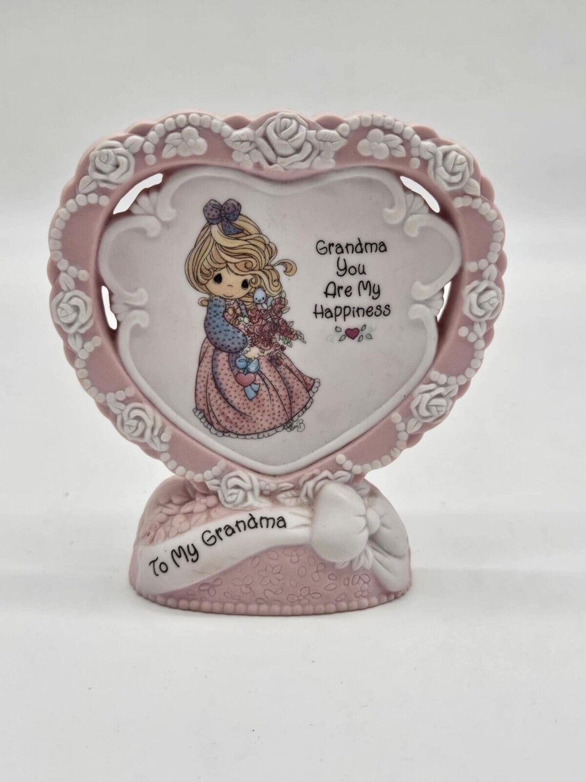 Precious Moments Mother Sew Dear Heart Shaped Plaque, Enesco #154555