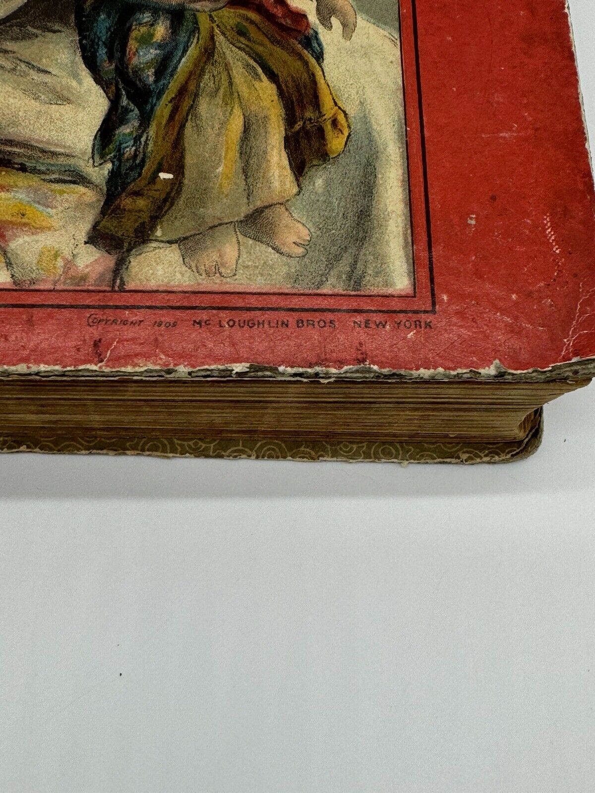 ANTIQUE BOOK "A GREAT BIG STORY BOOK" 2725 MCLOUGHLIN BROS. NEW YORK