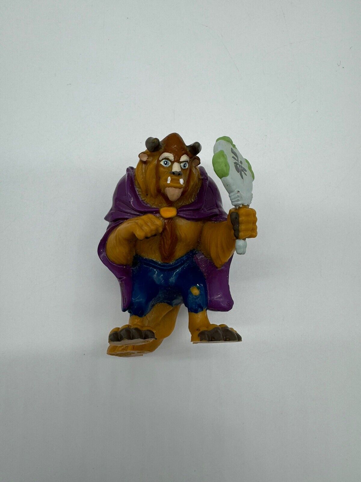 VTG Disney Beauty & The Beast Bendable Figures Beast & Bell Applause Lot of 4