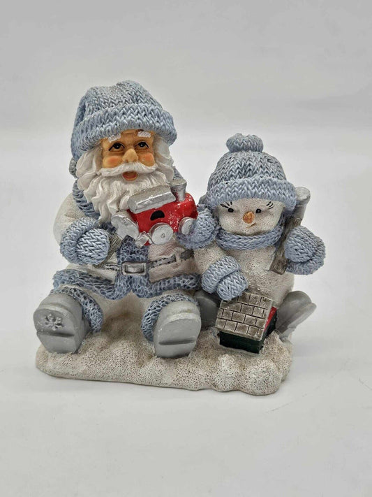 Snow Buddies Figurine Santa & Snowman 2000 Flurry the Toy Makers Santa Toys