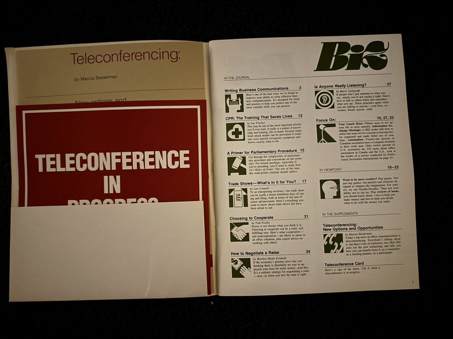 Vintage 1980s 4 Volume Lot of BiZ Xerox Learning System ￼