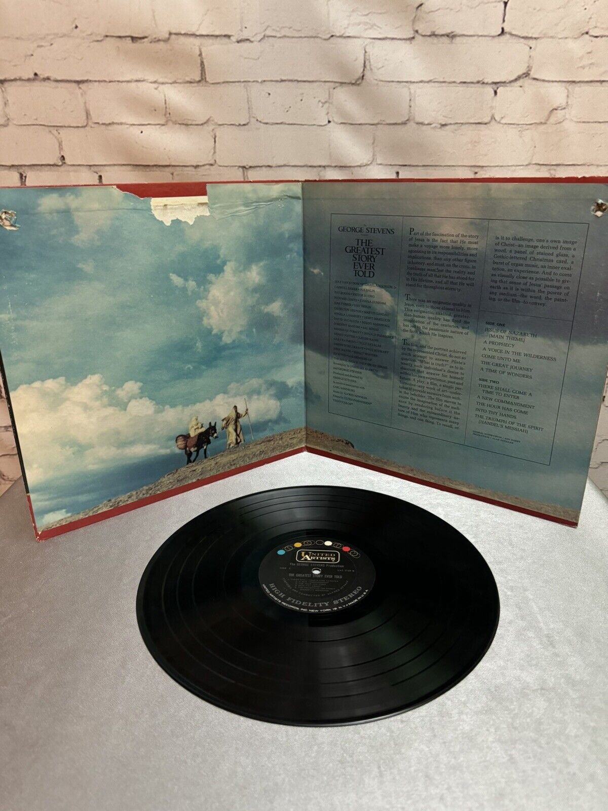 GREATEST STORY EVER TOLD - ALFRED NEWMAN SOUNDTRACK LP VINTAGE VINYL