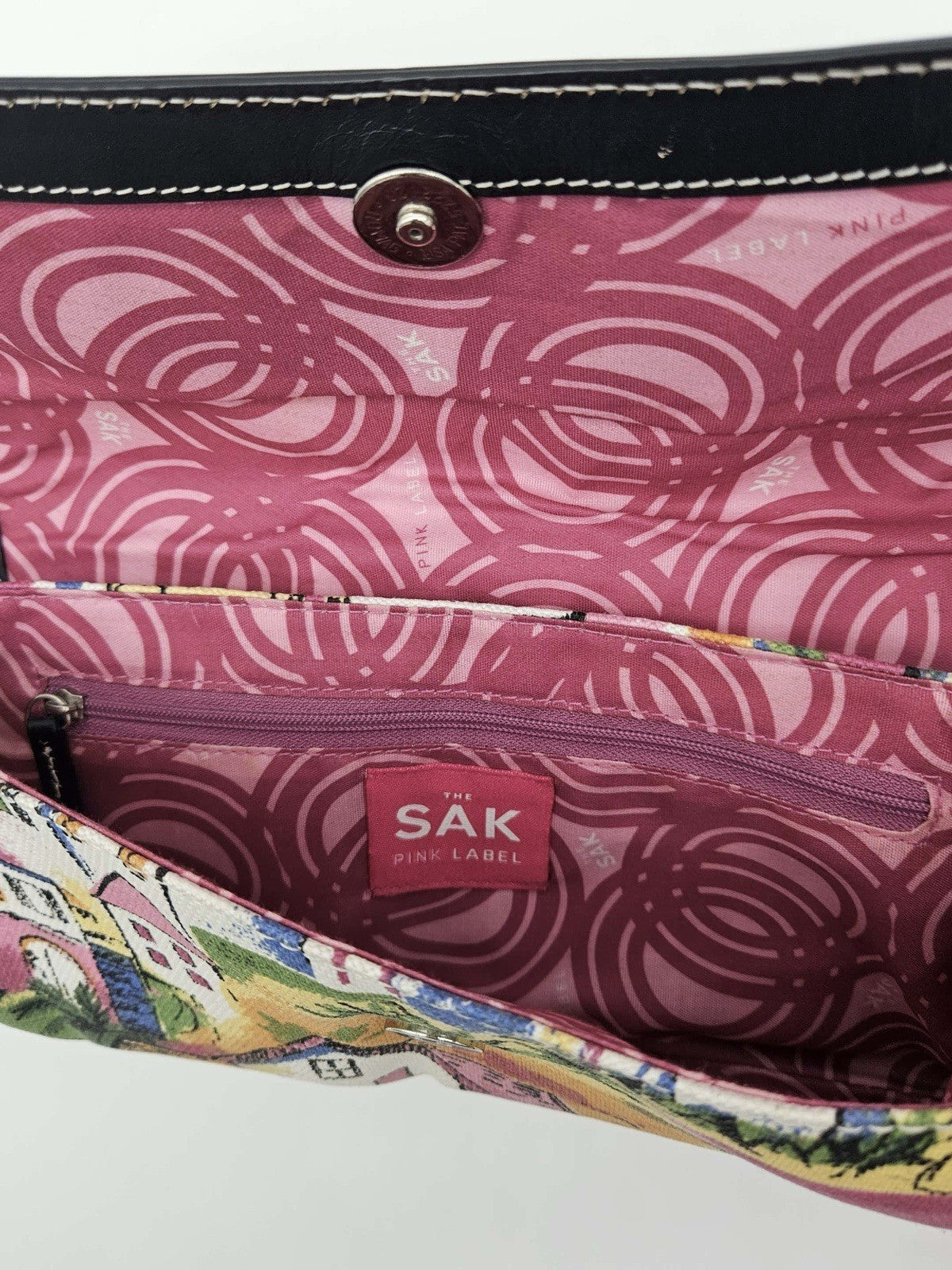 The SAK Pink Label Fabric & Leather Trim Women’s Hometown Print Hand Bag