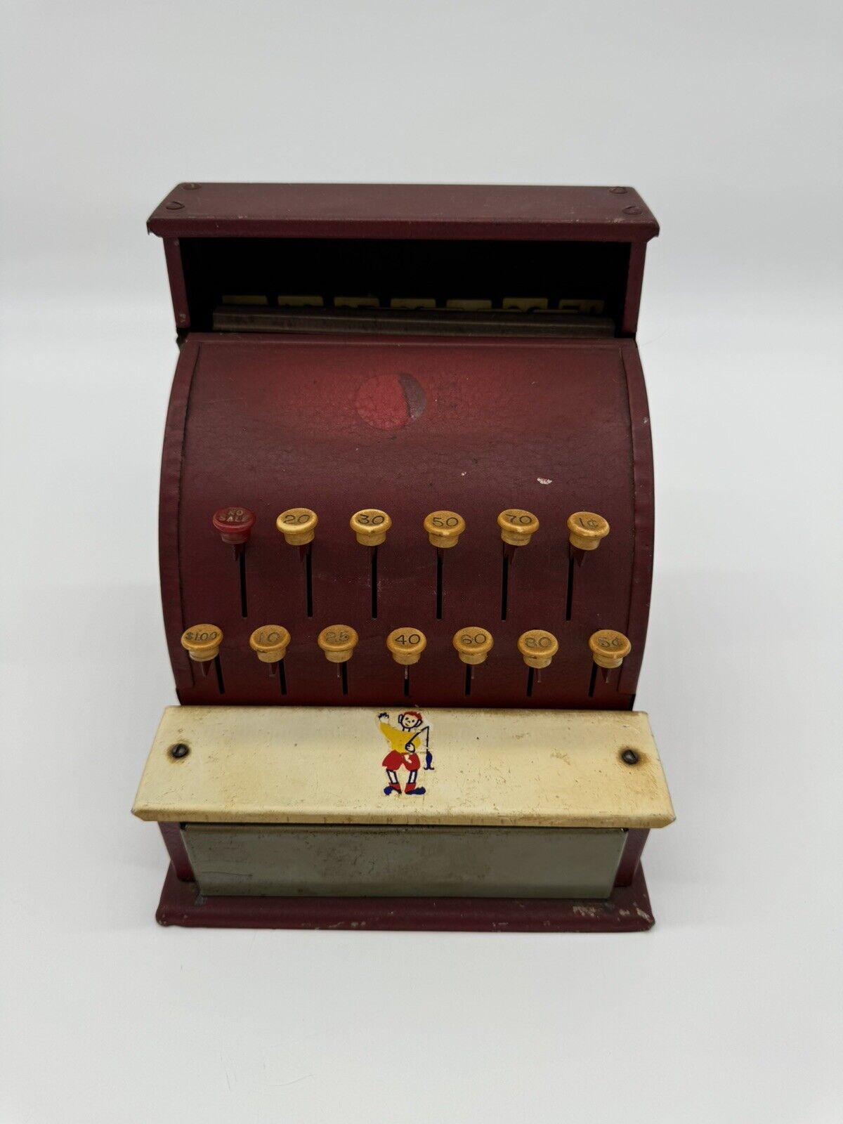 Vintage Metal Cash Register Tom Thumb Cinderalla Mfg Co 190638 ~ Working ~ FNF