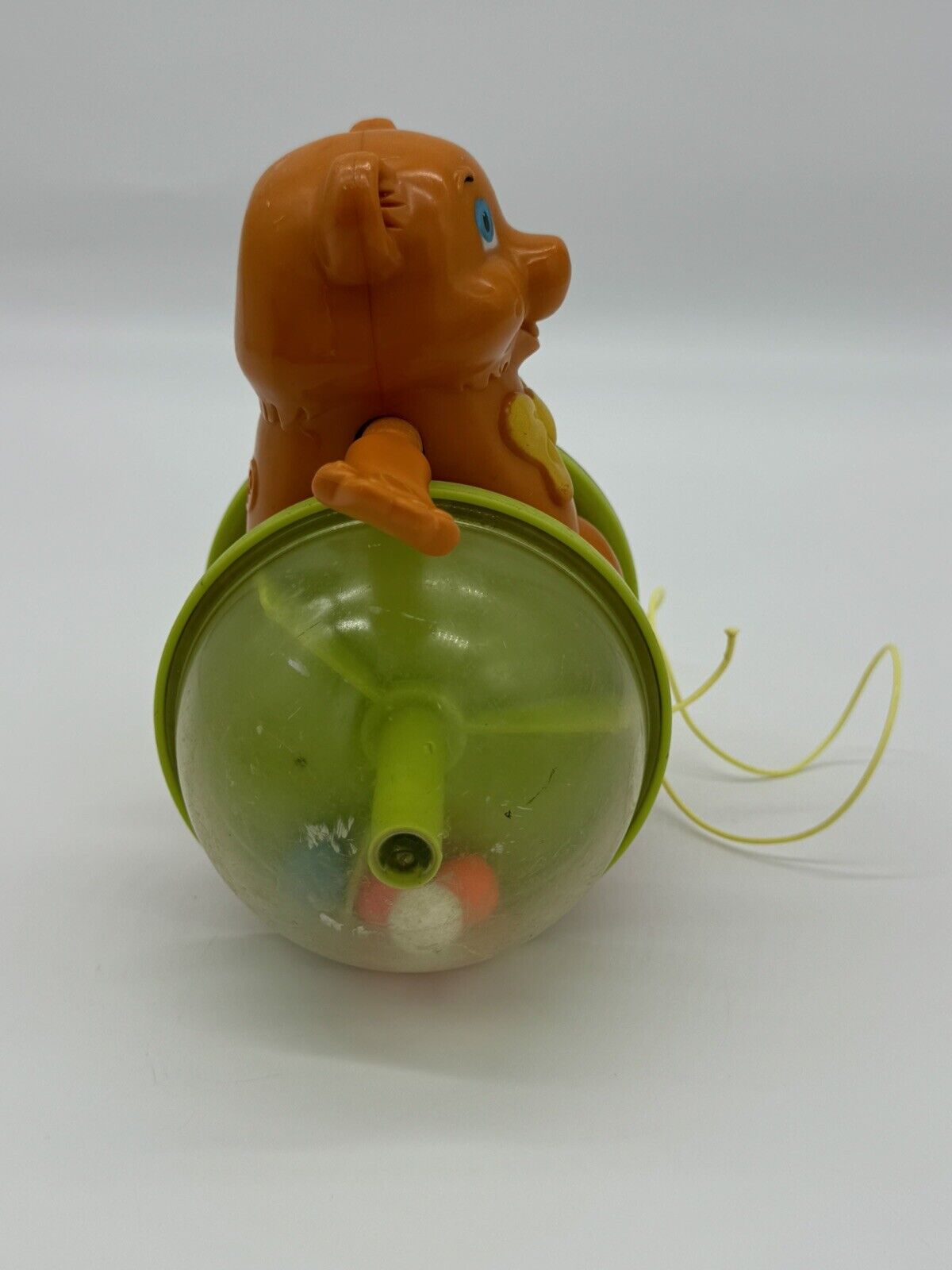 Fisher Price Vintage 1978 Bear Pull Toy - Very Much Played W/ Condition