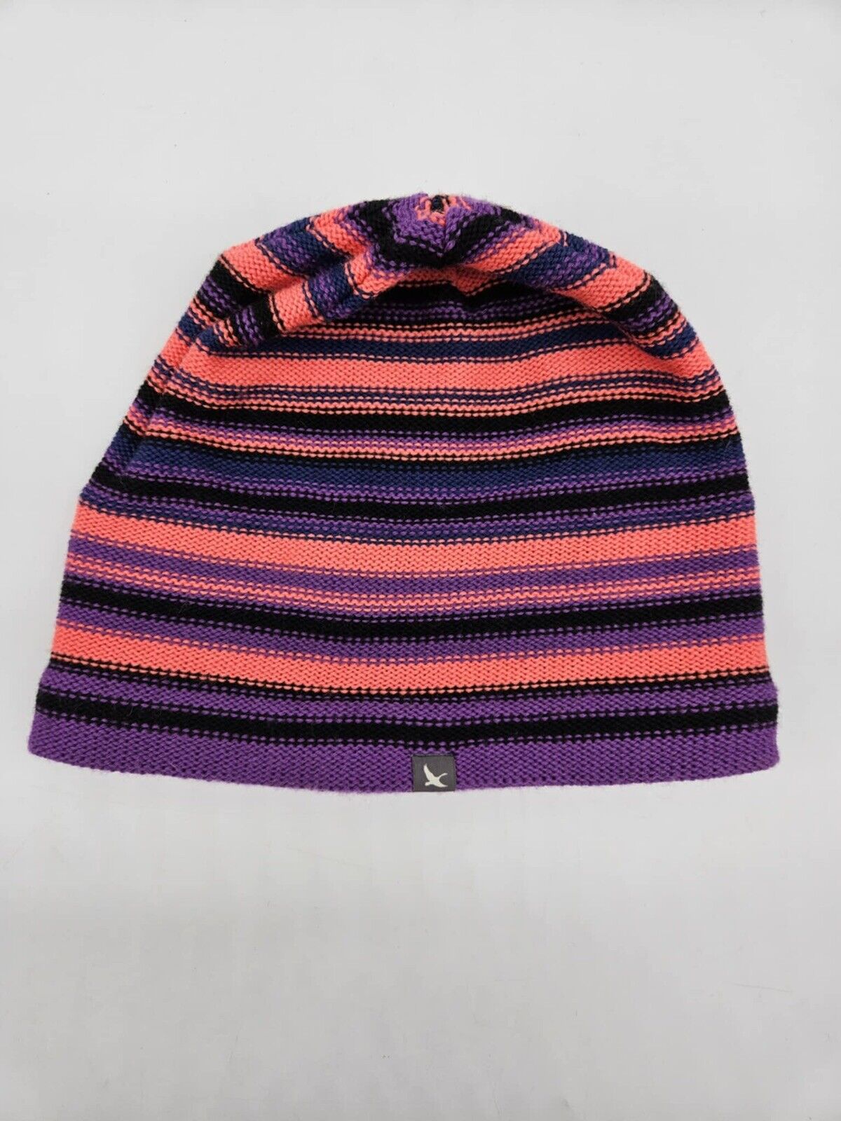 Eddie Bauer 1 Size Fits All Pink Striped Beanie Hat
