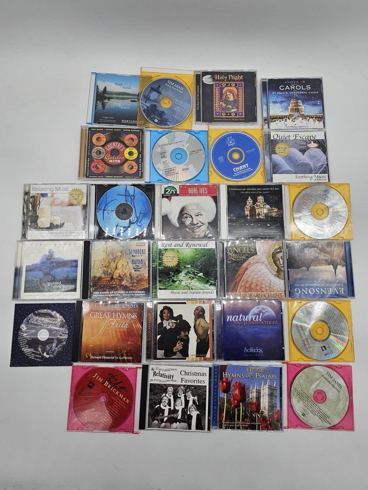 Lot of 28 Christian Christmas Hymns & Relaxation CDs Mixed Artists