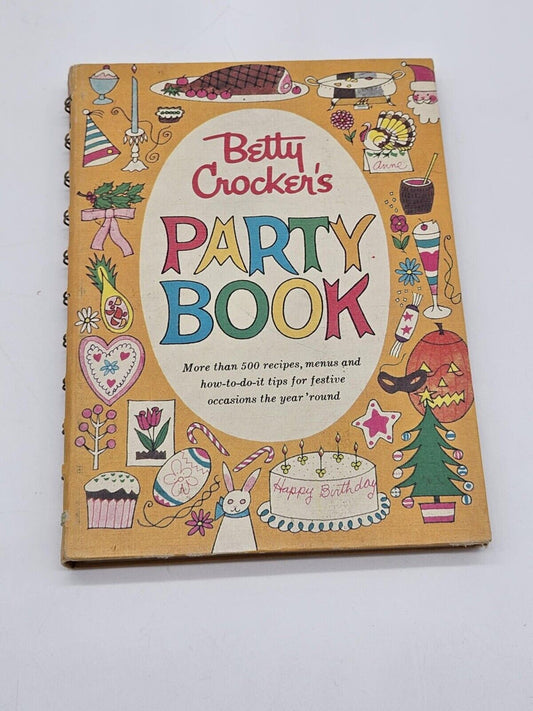 1960 MCM 1st Edition 1st Printing Betty Crocker Party Book Great Shape